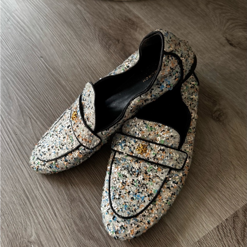 Tory Burch Multicolor Textured Loafers